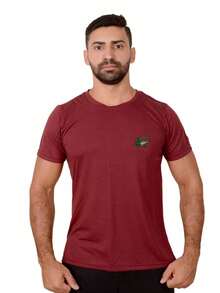 Men T-Shirts - 酒紅色 - 查看 1