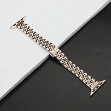 Stainless Steel Band Compatible With Apple Watch Strap 49 42 44mm Metal Bracelet Compatible With Apple Watch Band Ultra Series 8 7 6 SE 5 4 3 For Women 45mm 41mm Band - Starlight - View 7