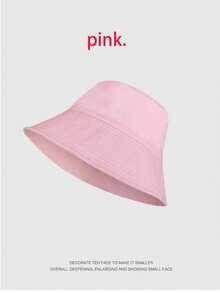 1頂寬邊遮陽帽，中性款桶帽，2024新款式，透氣防曬遮陽桶帽