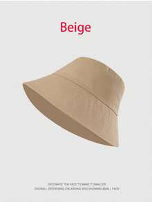 1頂寬邊遮陽帽，中性款桶帽，2024新款式，透氣防曬遮陽桶帽