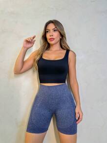 Women Shorts - 藏蓝色 - 查看 4