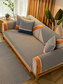 1 Miếng Kẻ sọc Chống bụi Đệm sofa , Hiện đại , Tất cả các mùa , Chống trượt Bọc ghế sofa phổ cập Lớp bảo vệ - trái cam - Xem 3