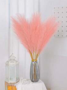 5/10/20/40pcs Of Artificial Reeds, 55cm/21.65 Inch High Plush Artificial Grass, Large Universal Pampas Tree Branches For Floor Vase Filling, Suitable For Bohemian Decoration In Home Kitchens, Room Decoration, Wedding Party Decoration, Fake Plants, Autumn Decoration, Rooms, Desks, Garden Decoration, Room Decoration, DIY Photography Props, Mother's Day, Graduation Season Decoration (Note: One Size=10 Pieces)