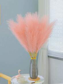 5/10/20/40pcs Of Artificial Reeds, 55cm/21.65 Inch High Plush Artificial Grass, Large Universal Pampas Tree Branches For Floor Vase Filling, Suitable For Bohemian Decoration In Home Kitchens, Room Decoration, Wedding Party Decoration, Fake Plants, Autumn Decoration, Rooms, Desks, Garden Decoration, Room Decoration, DIY Photography Props, Mother's Day, Graduation Season Decoration (Note: One Size=10 Pieces)