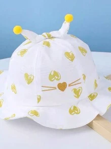 1pc Toddler Fisherman Sun Protection Hat, Cute And Versatile, Suitable For Spring And Summer