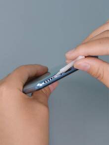 2入組高清屏幕保護膜+手機清潔刷，適用於三星 - 白色 - 查看 3