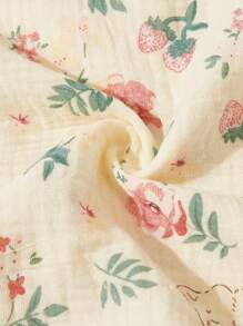 1pc Printed Pattern Baby Soft & Breathable Swaddle Blanket - Multicolor - View 4