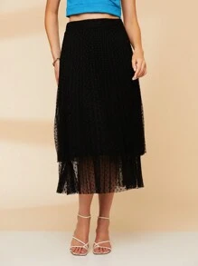 Women Skirts - màu đen - Xem 2