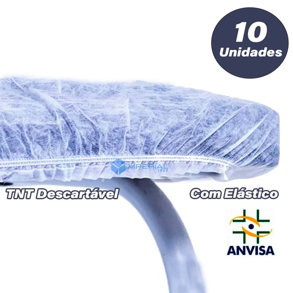 Lençol Descartável Branco TNT (10un) para maca com Registro Anvisa