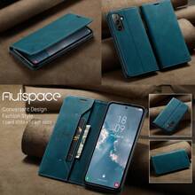 Autspace Vỏ điện thoại dạng ví lật bằng da Pu dành cho doanh nghiệp theo phong cách Retro mới Đóng từ tính với chân đế và chức năng chặn Rfid Vỏ điện thoại chất lượng cao thủ công Tương thích với IPhone 15/14/13/12/11 Pro Max Plus Mini IPhone Xs Max XR 6 7 8 Plus Se2 3 Samsung Galaxy A23/A12/A22/A21/A40/50/A30/A70/A31/A41/A51/A71/A32/A42/A52/A13/A04/A14/A15/A72/A33/A34/A53/A54/A73/ /A24/A25/A35/A55/M31/M33/M53/S8/S9/S10/S20/S21/S22/S23/S24Plus/S20/S21/S22/S23/S24Ultra/S20FE/S21FE/S23FE/Note 10+ /Note20 Ultra Plus Fe/Z Fold 4 5/Z Flip 4 5/ Xi - Màu xanh lam - Xem 4