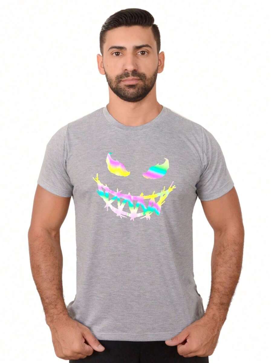Men T-Shirts - 淺灰色 - 查看 1
