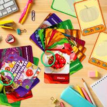 91Pcs Food Cognition Flash Cards, Realistic Fruits & Vegetables Flash Cards For Students, Creative Flash Cards For Classroom Education, Homework, Study Supplement Learning Cards - Multicolor - View 8