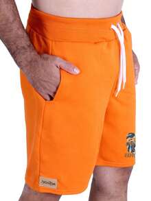 Men Shorts - Orange - View 2