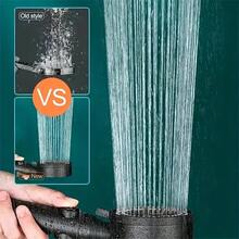 High Pressure Showerhead, Multi-Function Handheld Sprayer, 5 Modes, 360° Adjustable & Detachable Covered With Water Spray Showerhead, With Pause Button - Shower Head - View 7