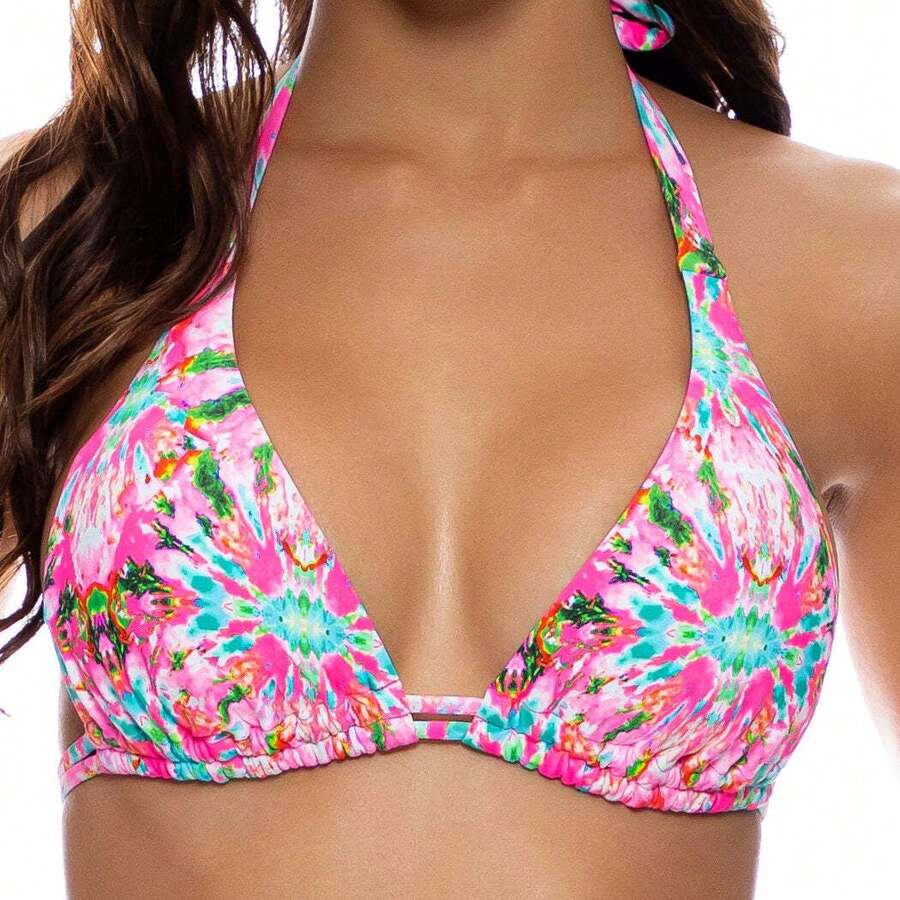 Luli Fama OCEAN DRIVE EUPHORIA - 三角形吊带上衣 - 多 - 查看 1