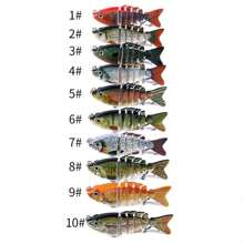 1 Miếng Đa khớp Mồi câu cá Nhân tạo Mồi , Cứng Mồi , Sống động như thật Mồi câu cá - số 8# - Xem 5