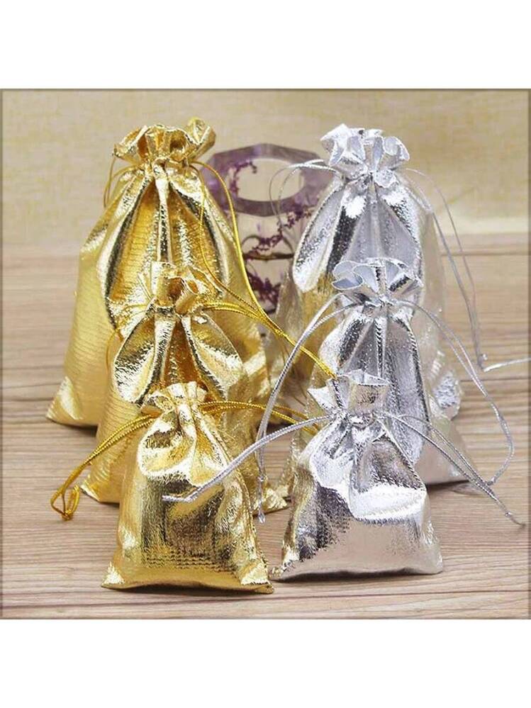 20 Sacchetti Portagioie In Velluto Nero Con Coulisse - 8x10 Cm, Sacchetti Regalo Riutilizzabili Per Gioielli, Caramelle E Bomboniere
