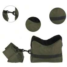 2pcs/Set Shooting Rest Bags,Front Rear Bag Combo Front Back Sandbag Shooting Rest Support Bag For Hunting,Durable Waterproof Oxford Shooting Rest Bag For Rifles - Portable Hunting And Shooting Rifle Bag With Sandbag Support - Army Green - View 5