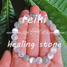 灵气手链女款疗愈水晶瑜伽天然石手链串珠蛋白石简约首饰情侣礼物女士拉布拉多疗愈能量饰品 - L0295 - 查看 2