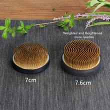 One Sword-Shaped Flower Arrangement Tool For Stabilizing Flower Stems, Traditional Chinese And Japanese Flower Arranging Equipment With Copper Needle And Base, Flower Arranging Frog - Gold - View 5