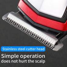 1入組可充電電動剃須髮剪，多功能配備600mAh電池，流線型機身和碳鋼刀片