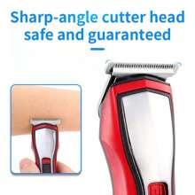 1入組可充電電動剃須髮剪，多功能配備600mAh電池，流線型機身和碳鋼刀片