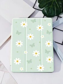 Funda con diseño de flores de verano compatible con iPad New iPad Air4/5 de 10.9 pulgadas, para la tableta, con soporte para lápiz, compatible con la función de dormir/despertar automática