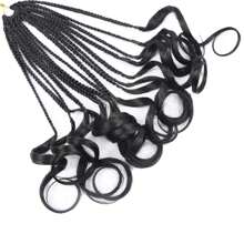 12 Zoll Göttin Box Zöpfe Häkelarbeit Haar Französisch Locken Flechten Haar für Frauen Schwarz Häkelarbeit Zöpfe Haar Kurze Französisch Locken Häkelarbeit Zöpfe mit lockigen Enden Haarverlängerungen Zöpfe (1B 1 Packung)