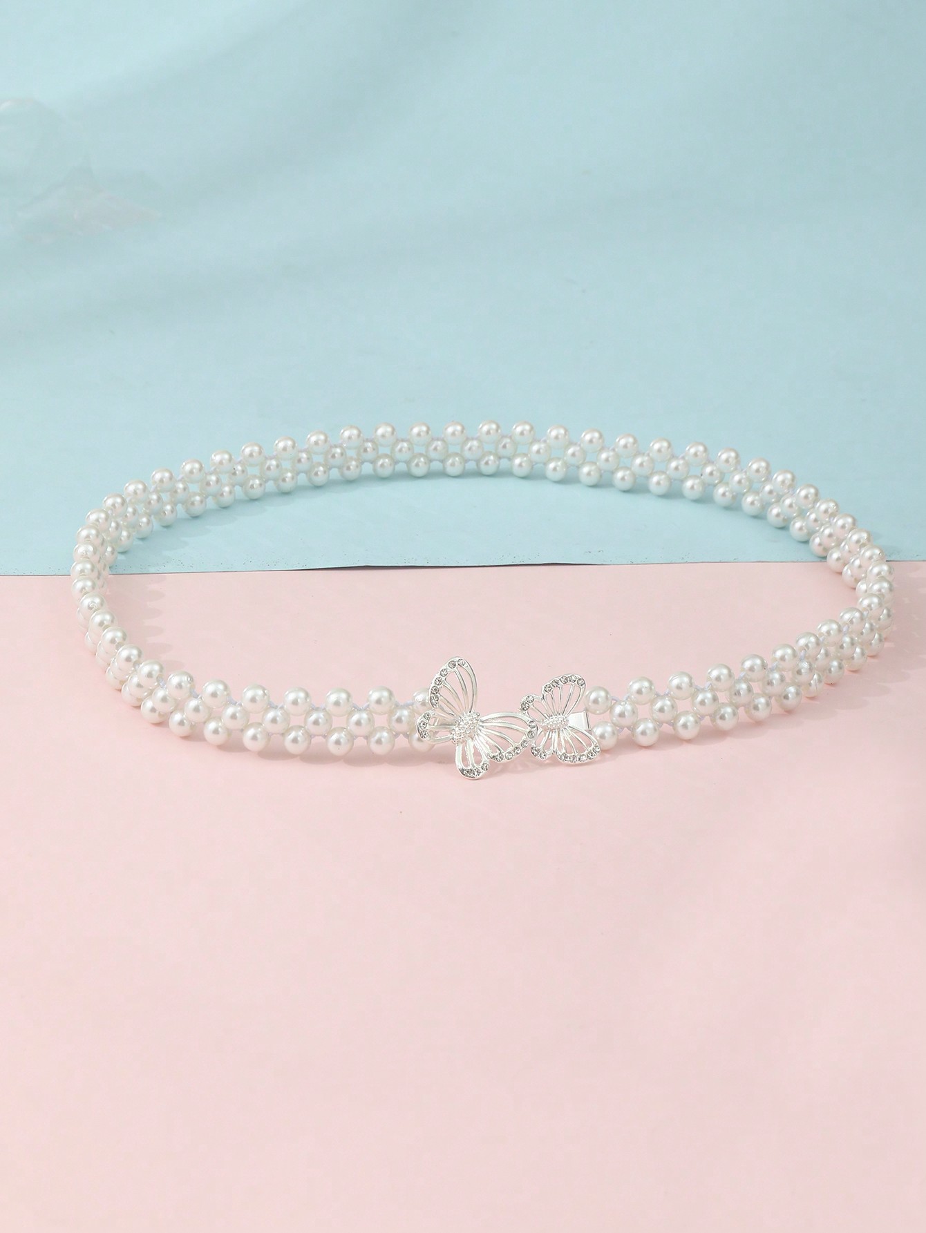 Pearl butterfly waist belt