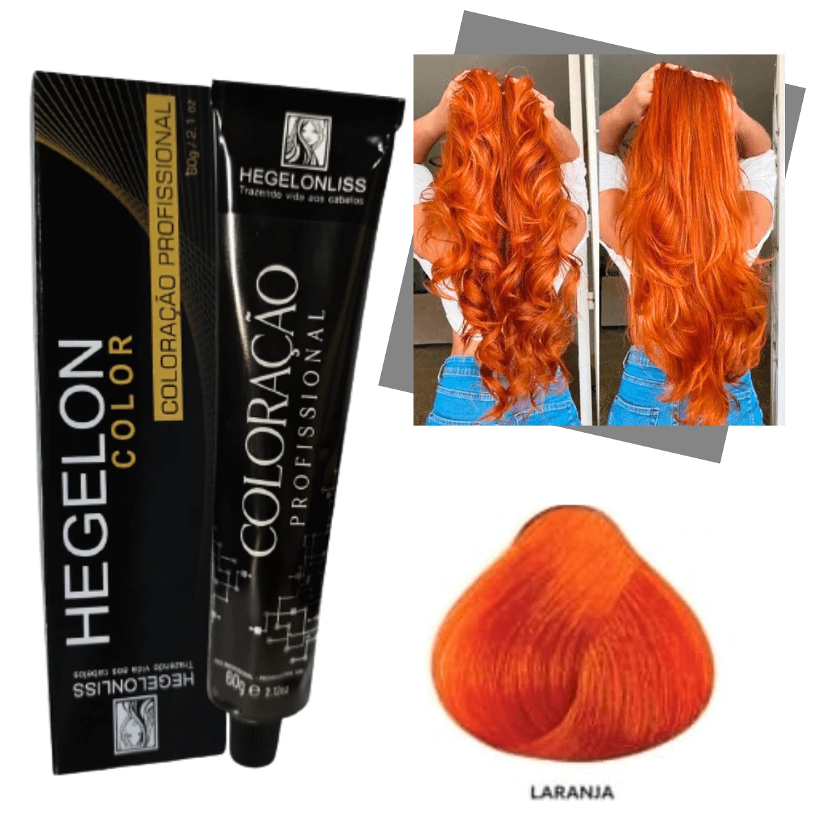 Hair Coloring - 橘色 - 查看 1