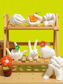 1pc Multi-Color 3D Clone Finger Model Gypsum Powder DIY Kit, Craft Supplies For Fingerprint Cloning Toys - White - View 3