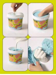 1pc Multi-Color 3D Clone Finger Model Gypsum Powder DIY Kit, Craft Supplies For Fingerprint Cloning Toys - White - View 2