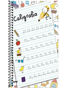 Caderno Universitário Capa Dura Caligrafia Com 96 Folhas Tamanho 200x275mm