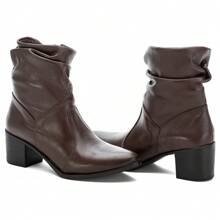 Women Ankle Boots & Booties - Cà phê nâu - Xem 3