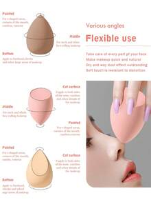 8PCS Makeup Sponge,Suitable For Cream & Powder Concealer, Loose Powder Makeup Applicator - Multicolor - View 2