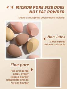 8PCS Makeup Sponge,Suitable For Cream & Powder Concealer, Loose Powder Makeup Applicator - Multicolor - View 4