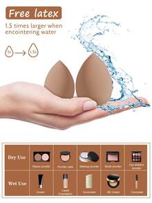 8PCS Makeup Sponge,Suitable For Cream & Powder Concealer, Loose Powder Makeup Applicator - Multicolor - View 7