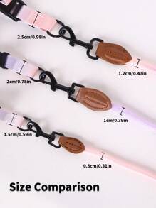 Supet 1組多彩寵物胸帶和背帶，附牽繩，適用於中小型犬，時尚戶外狗狗牽引套件，可調整 - 彩色 - 查看 5