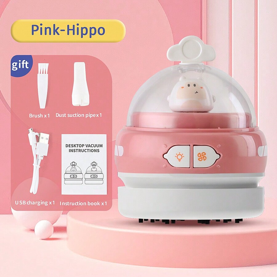 1pc Cordless Handheld Vacuum Cleaner With BuiltIn Light, 500mah