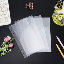 5pcs Double Pockets A6 Binder Devider Bag PP Separator Pages Budget Book Accessory Loose Leaf Ring Saving Pocket Banknotes Holder Organizer Back To School - Multicolor - View 13