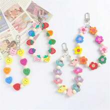 1 Miếng Nhiều màu Bằng gỗ Kết cườm Móc chìa khóa Đối với phụ nữ Với Dễ thương Con voi , Hoa Hướng dương & Thiết kế hoa , Cũng có thể sử dụng Như Vòng đeo tay Hoặc Túi quyến rũ - Nhiều màu - Xem 2