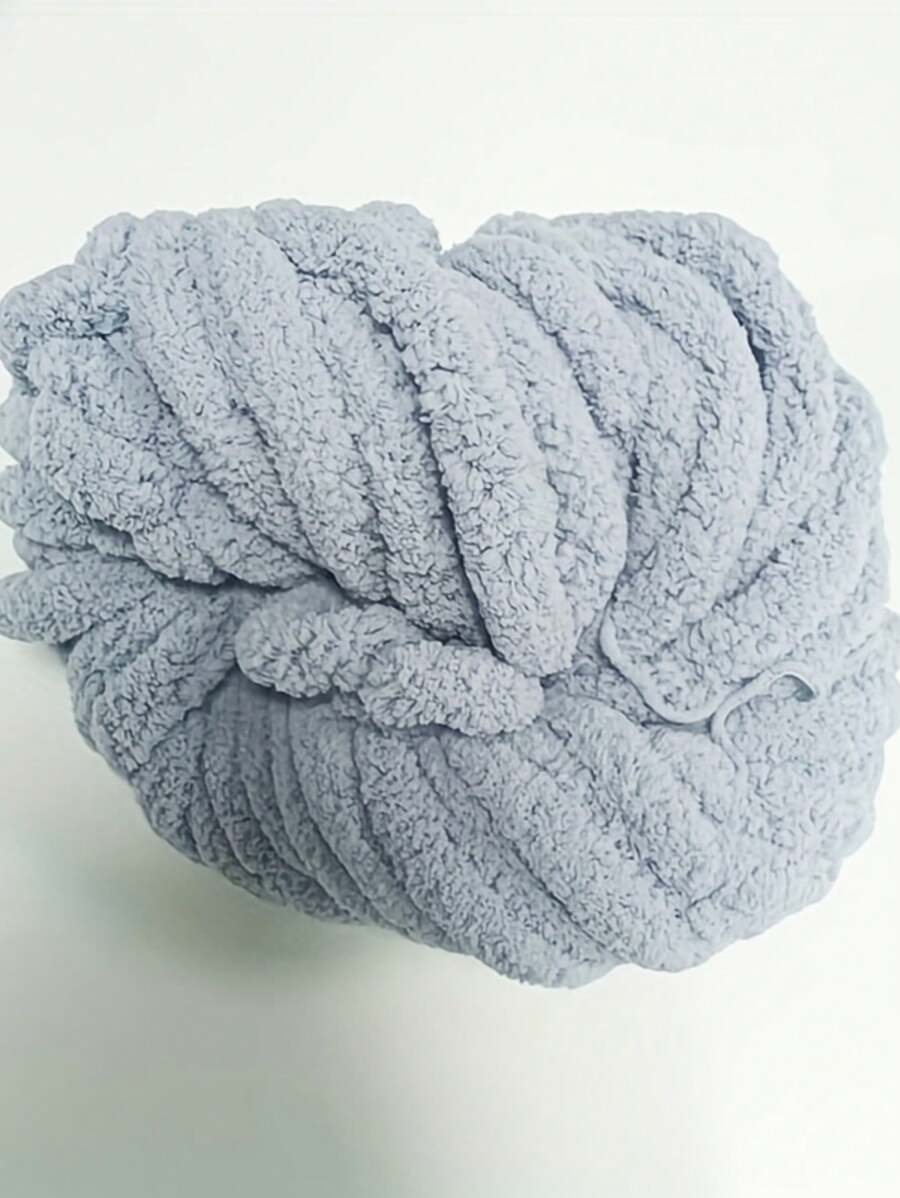 1根粗紗陽織毯線,超級厚實手工編織,25m長度,單股線,適合編織圍巾、帽子、靠墊、毯子等等. - 灰色 - 查看 1