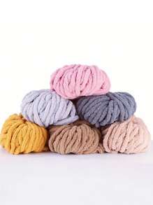 1根粗紗陽織毯線,超級厚實手工編織,25m長度,單股線,適合編織圍巾、帽子、靠墊、毯子等等. - 灰色 - 查看 4