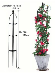 1 stuk Toren Tuin Plantenondersteuning Voor Klimmen En Bloemen , Licht Plant Toren , Europese Stijl Steun Kaders Voor Liaan Klimmen Balkon In Bloem Stand Tuinieren