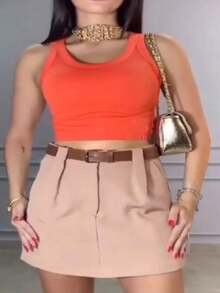 Women Shorts - Màu be - Xem 1