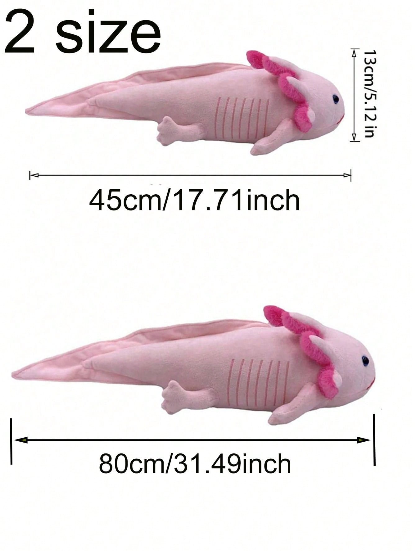 2 Sizes Cartoon Axolotl Plush Axolotl Plush Realistic Ambystoma Creepy