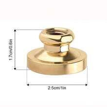 CYFUN DESIGN 1入組復活節兔子拿蛋蠟封印章,可拆卸圓形黃銅頭,無手把,適用於收藏,邀請卡,信封,卡片禮品包裝 - 金色 - 查看 7