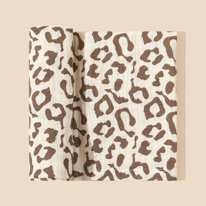 1枚 プリント入り柔らかく通気性のある赤ちゃんスワドルブランケット