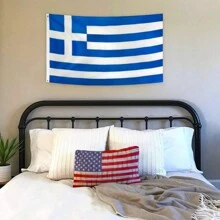 3x5 Ft Greece Flag - Vivid Color And Fade Proof - Canvas Header And Double Stitched - Greek National Flags Polyester With Brass Grommets