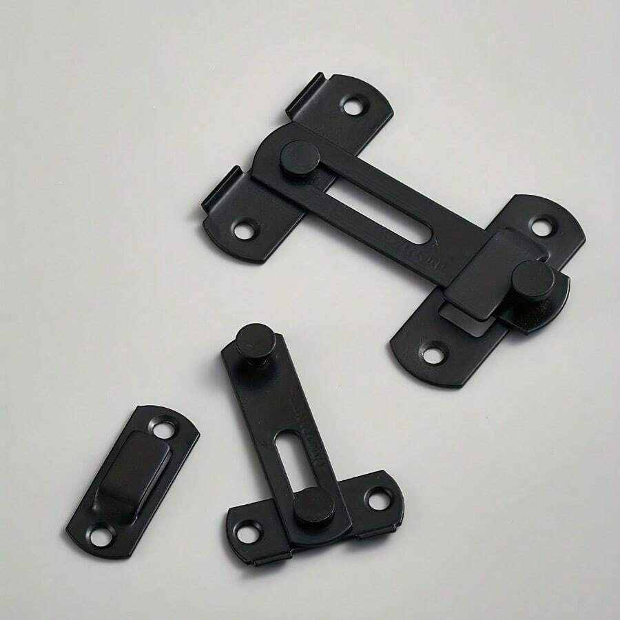 1pc Stainless Steel Door Lock Clasp, OldFashioned Latch Burglar Lock